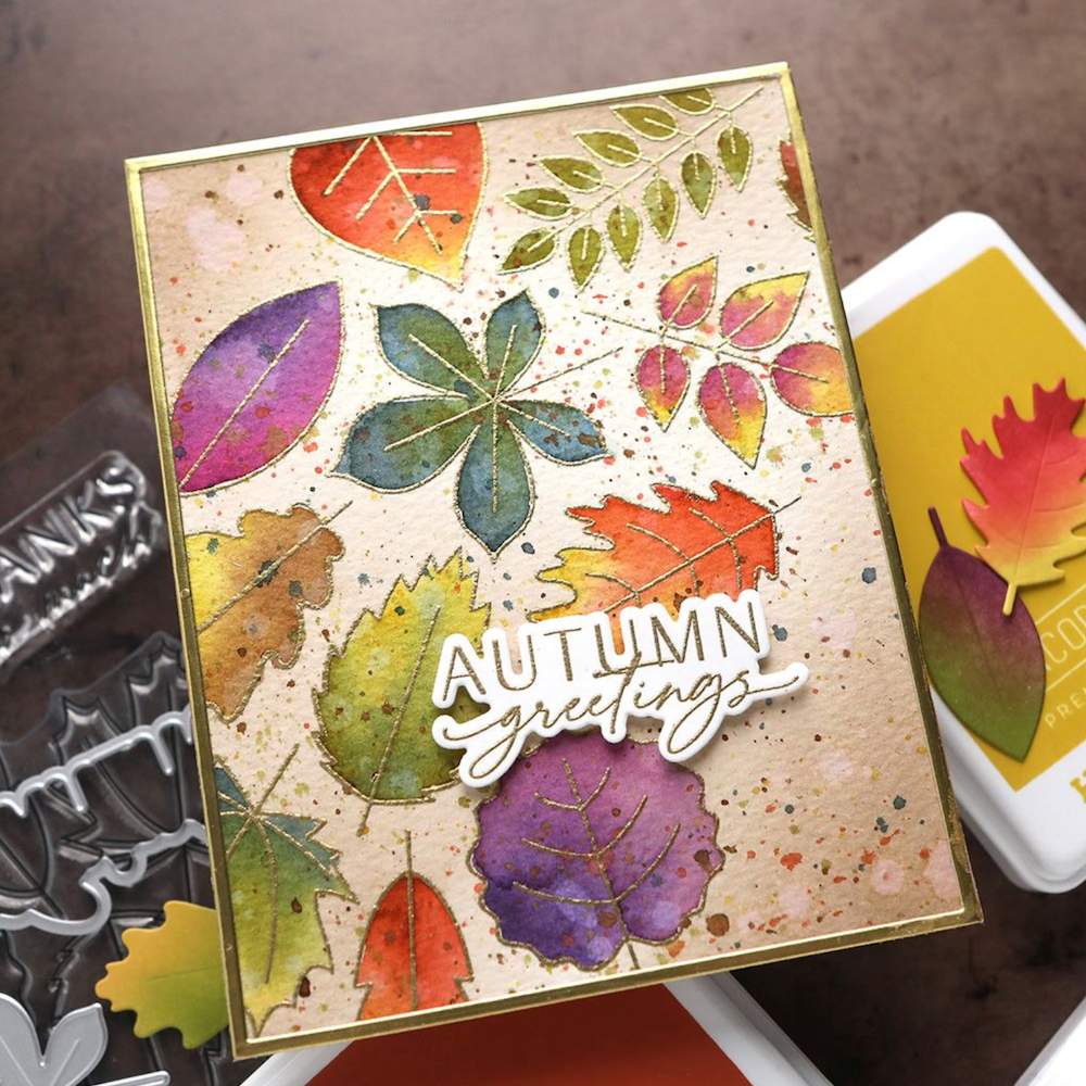 Concord & 9th Kristina Werner Thankful Leaves Die Set kw1159 autumn