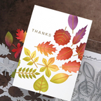 Concord & 9th Kristina Werner Thankful Leaves Stamp Die and Stencil Bundle thanks