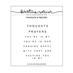 Concord & 9th Kristina Werner Thoughts and Prayers Clear Stamp Set kw1230