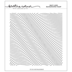 Concord & 9th Kristina Werner Wavy Lines Background Clear Stamp Set kw1062