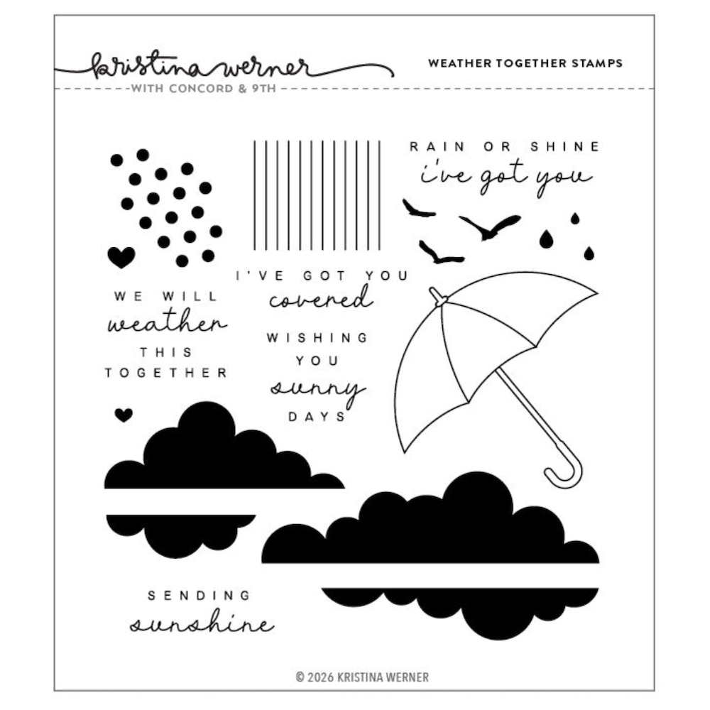 Concord & 9th Kristina Werner Weather Together Clear Stamp Set kw1311