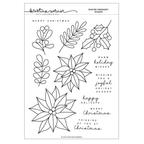 Concord & 9th Kristina Werner Winter Greenery Clear Stamp Set kw1177