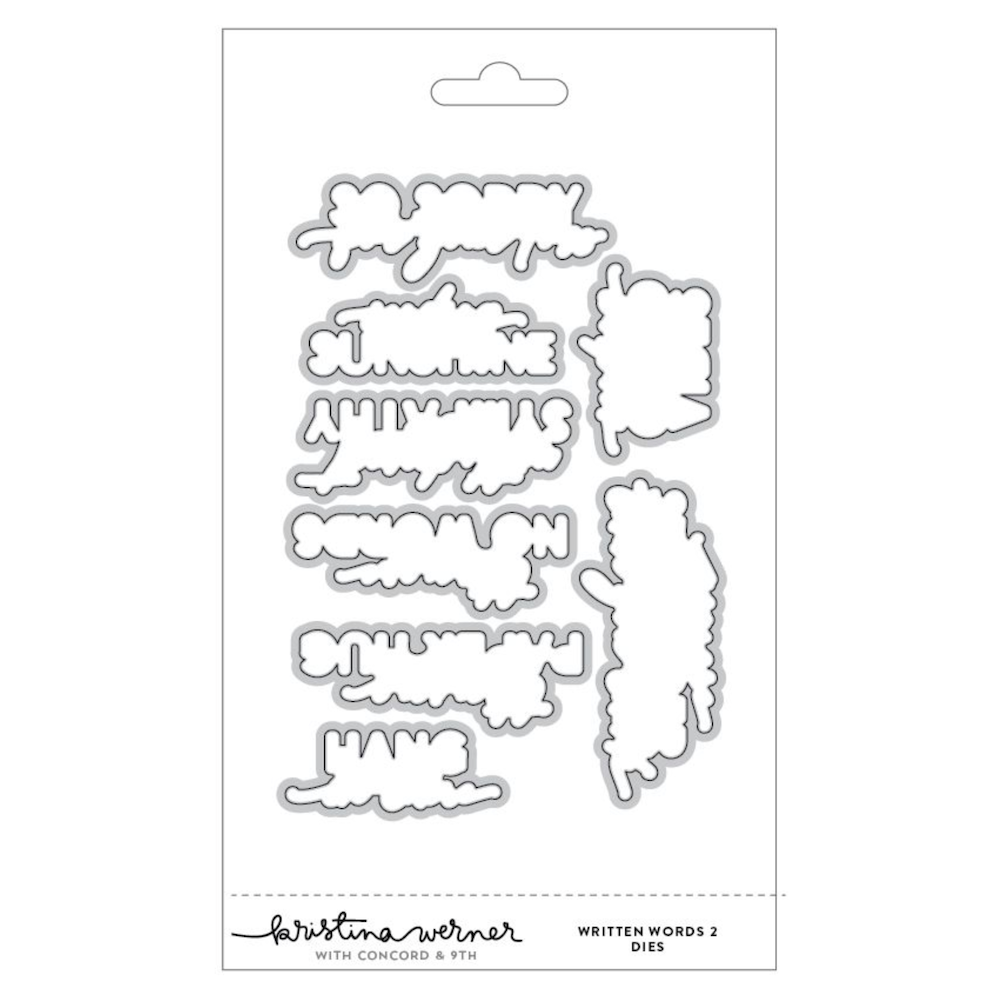 Concord & 9th Kristina Werner Written Words 2 Die Set kw1232