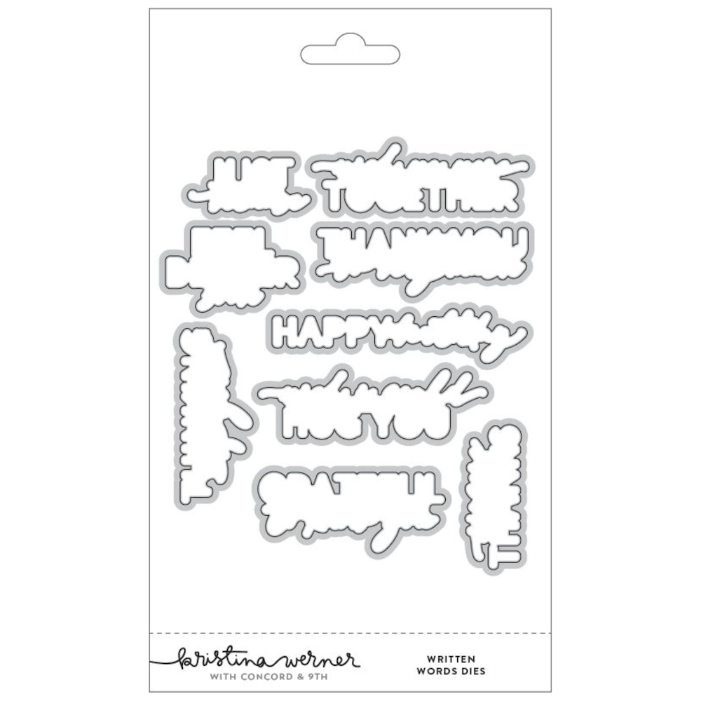 Concord & 9th Kristina Werner Written Words Die Set kw1086