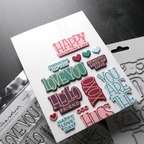 Concord & 9th Kristina Werner You Are The Best Clear Stamp Set kw1247 sentiments