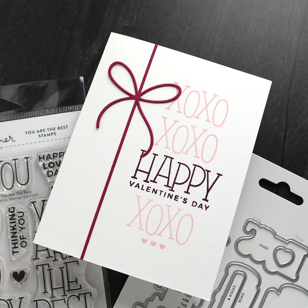 Concord & 9th Kristina Werner You Are The Best Clear Stamp Set kw1247 xo