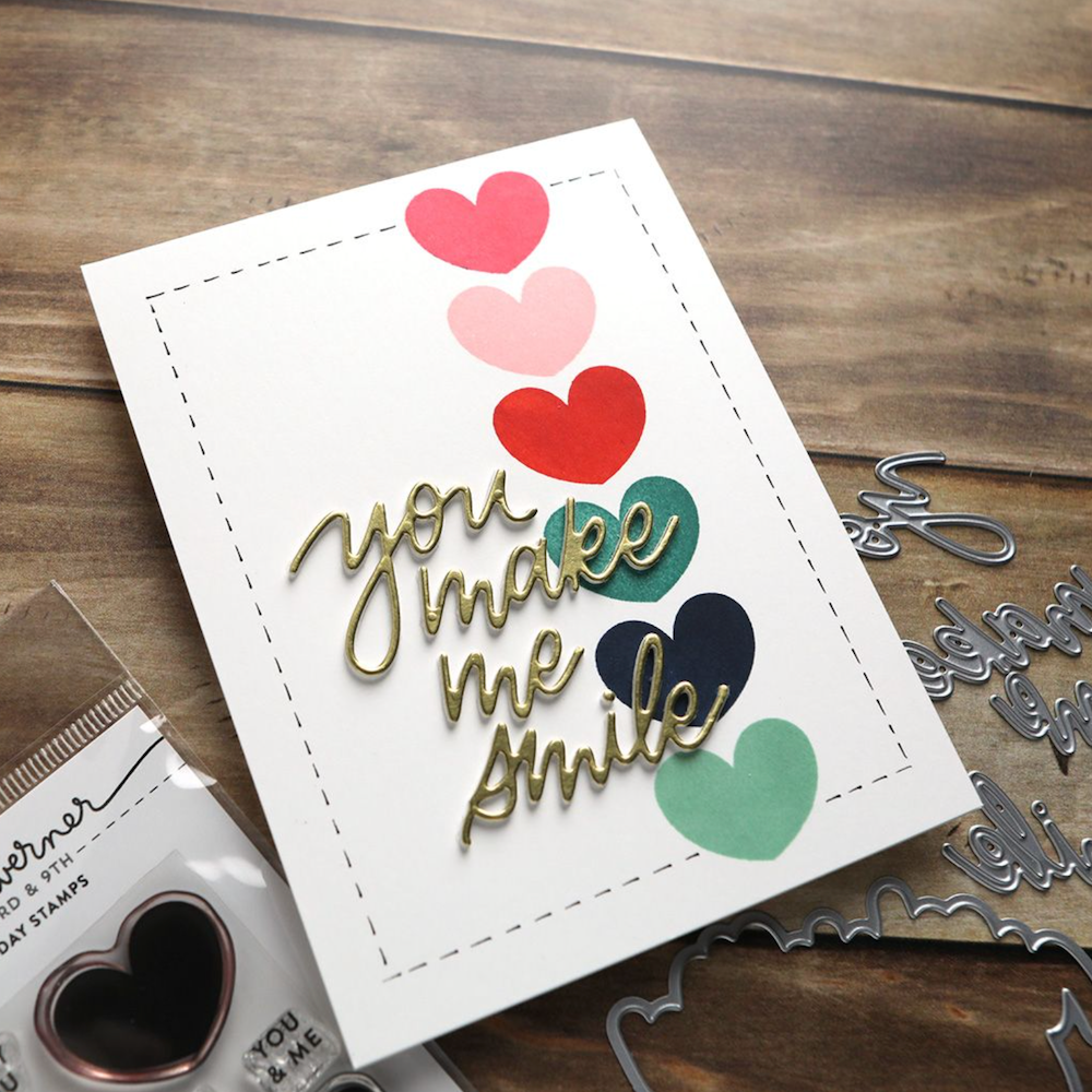 Concord & 9th Kristina Werner You Make Me Smile Die Set kw1069 smile