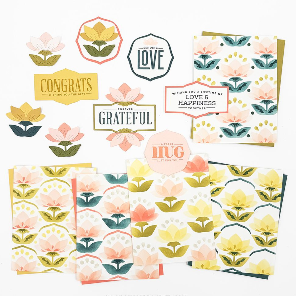Concord & 9th Layered Lotus Clear Stamp Set 13001 product