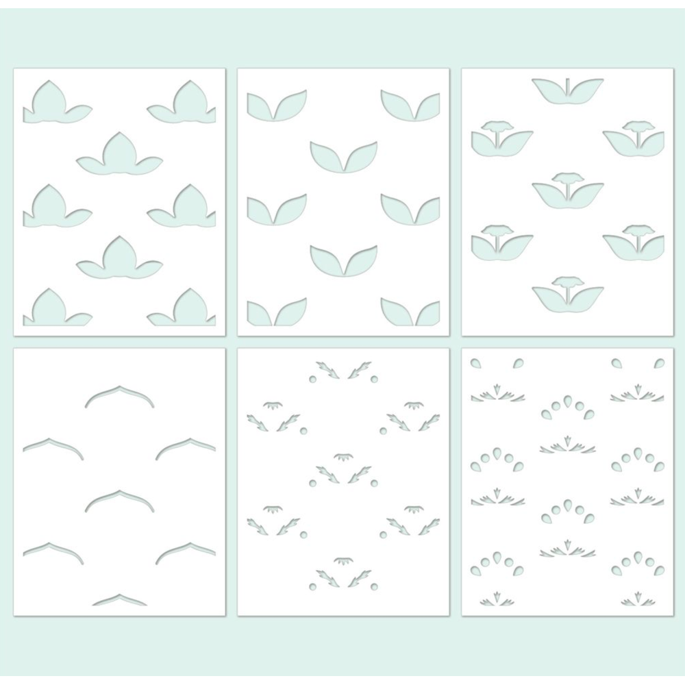 Concord & 9th Layered Lotus Stencil Set 13003