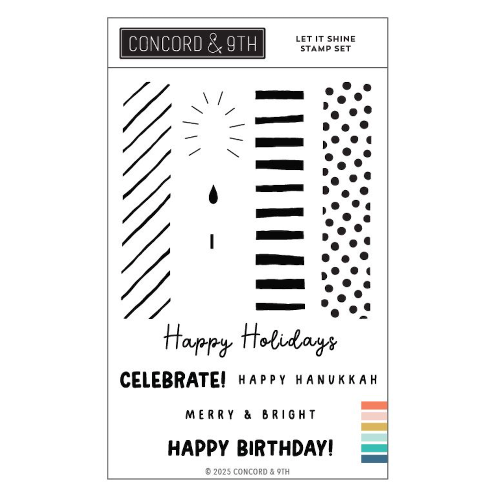 Concord & 9th Let It Shine Clear Stamp Set 12667 merry
