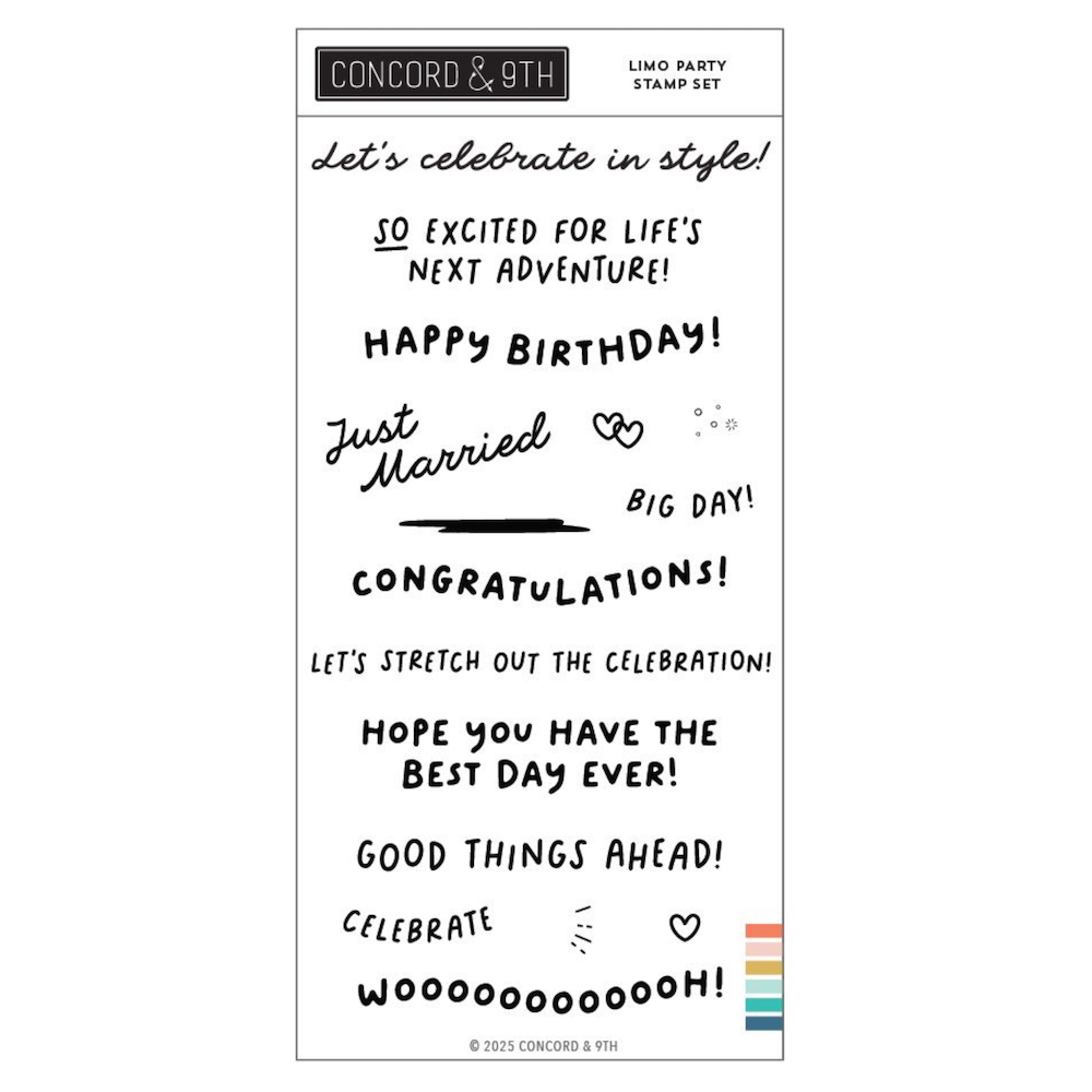 Concord & 9th Limo Party Clear Stamp Set 12691