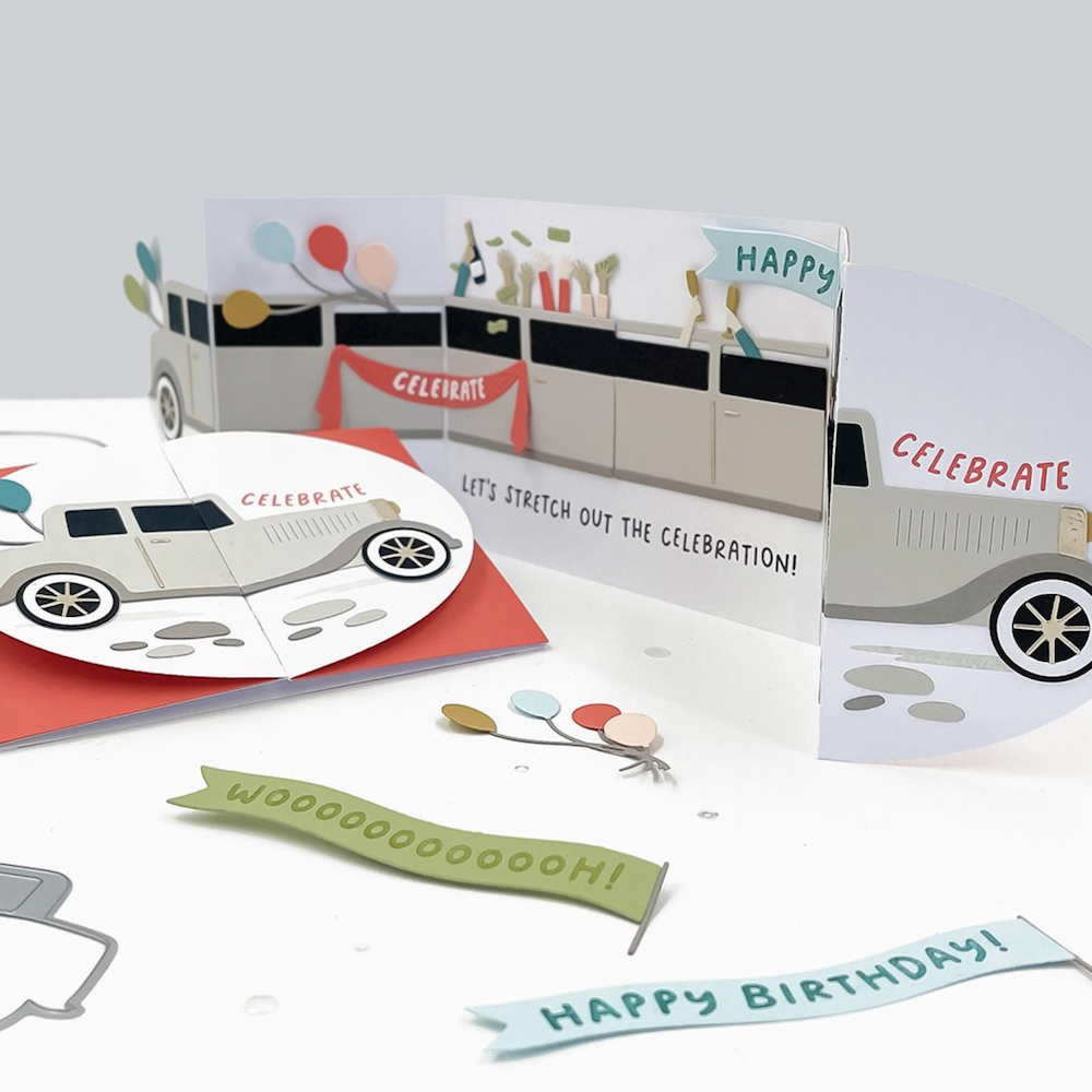 Concord & 9th Limo Party Clear Stamp Set 12691 celebrate
