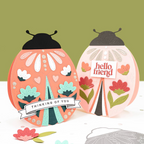 Concord & 9th Lovely Ladybug Clear Stamp Set 12976 hello
