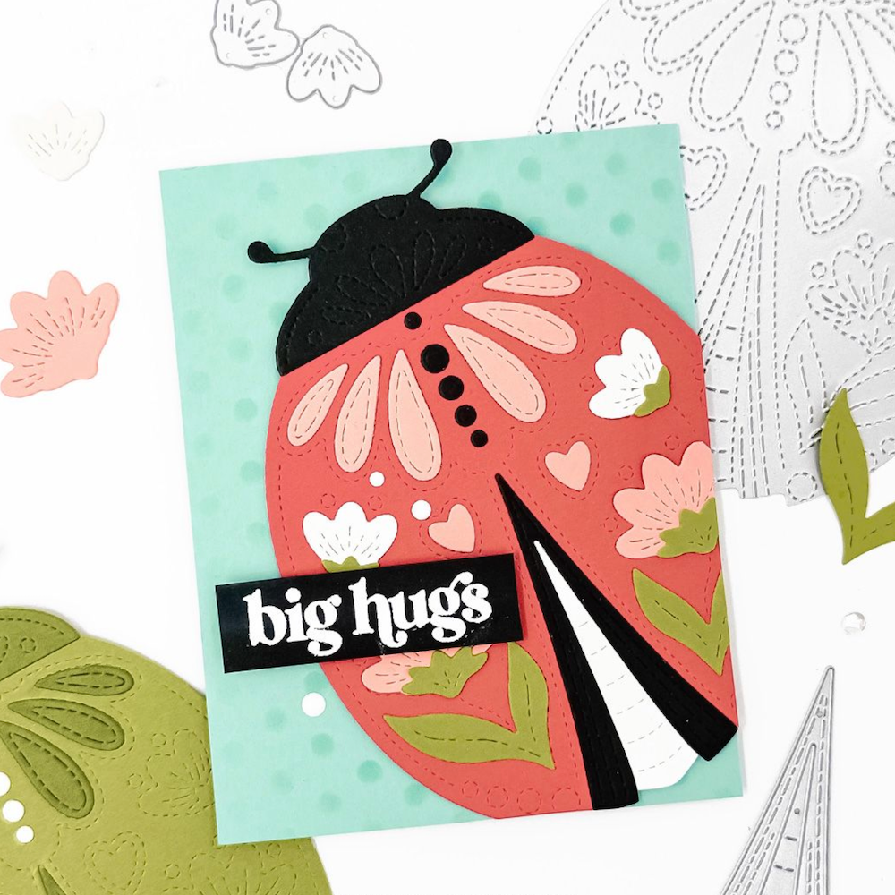 Concord & 9th Lovely Ladybug Die Set 12977 hugs