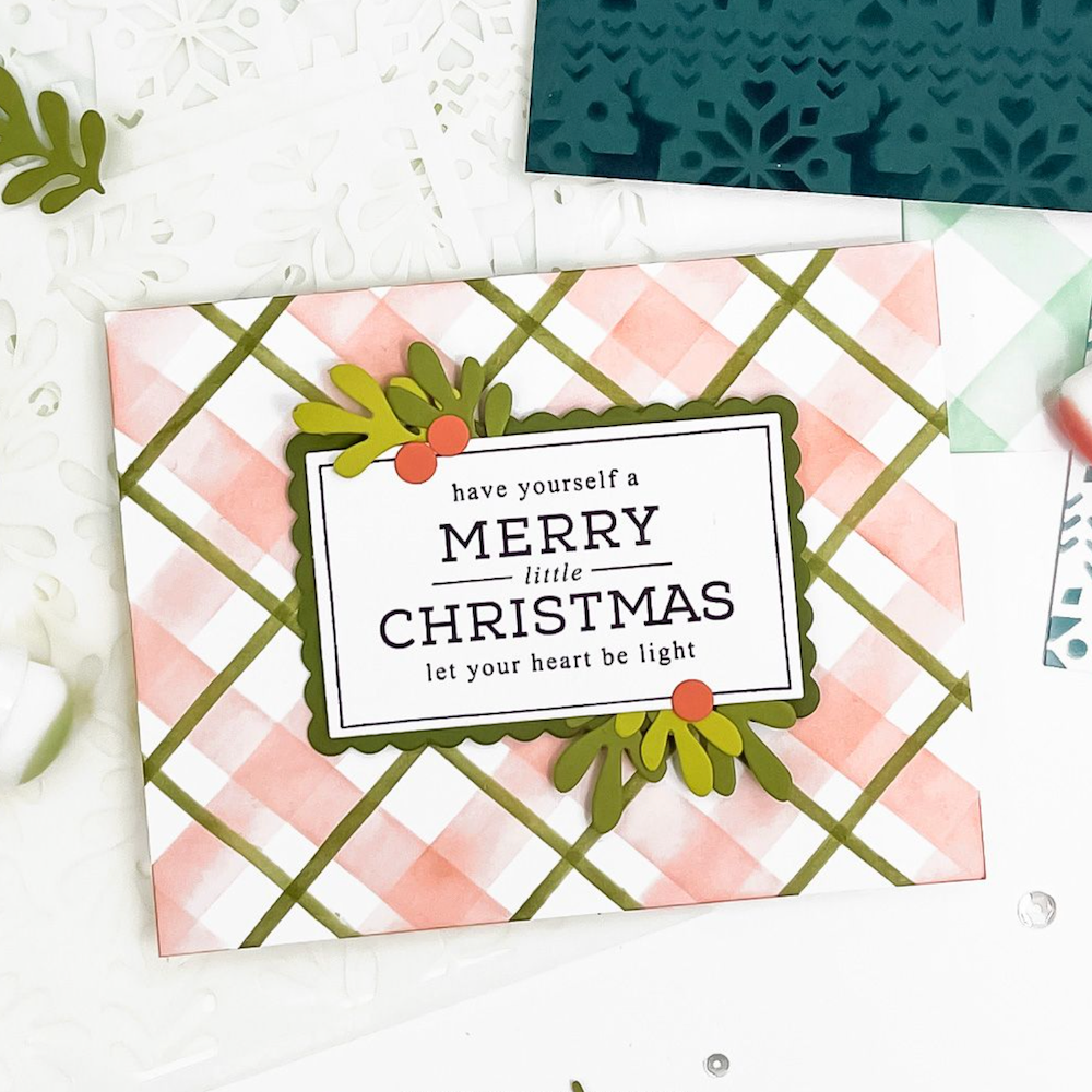 Concord & 9th Merry Mix Stencil Set 12594 plaid