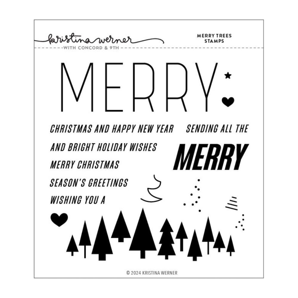 Concord & 9th Merry Trees Clear Stamp Set kw1007