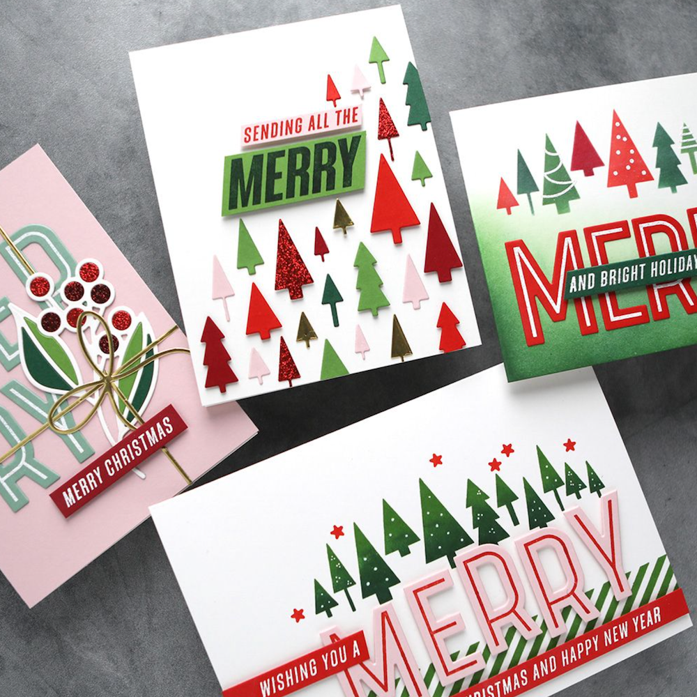 Concord & 9th Merry Trees Clear Stamp Set kw1007 product