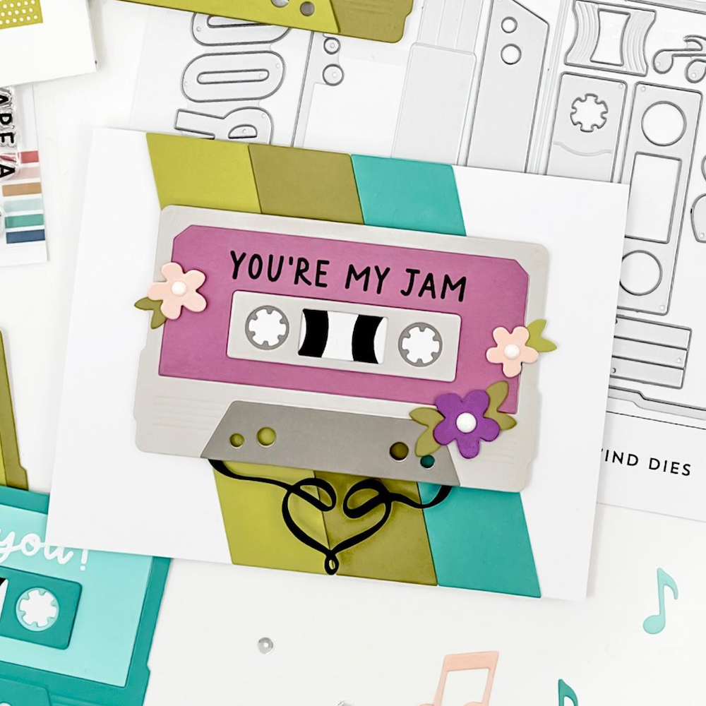 Concord & 9th Mix Tape Rewind Clear Stamp Set 12426 jam