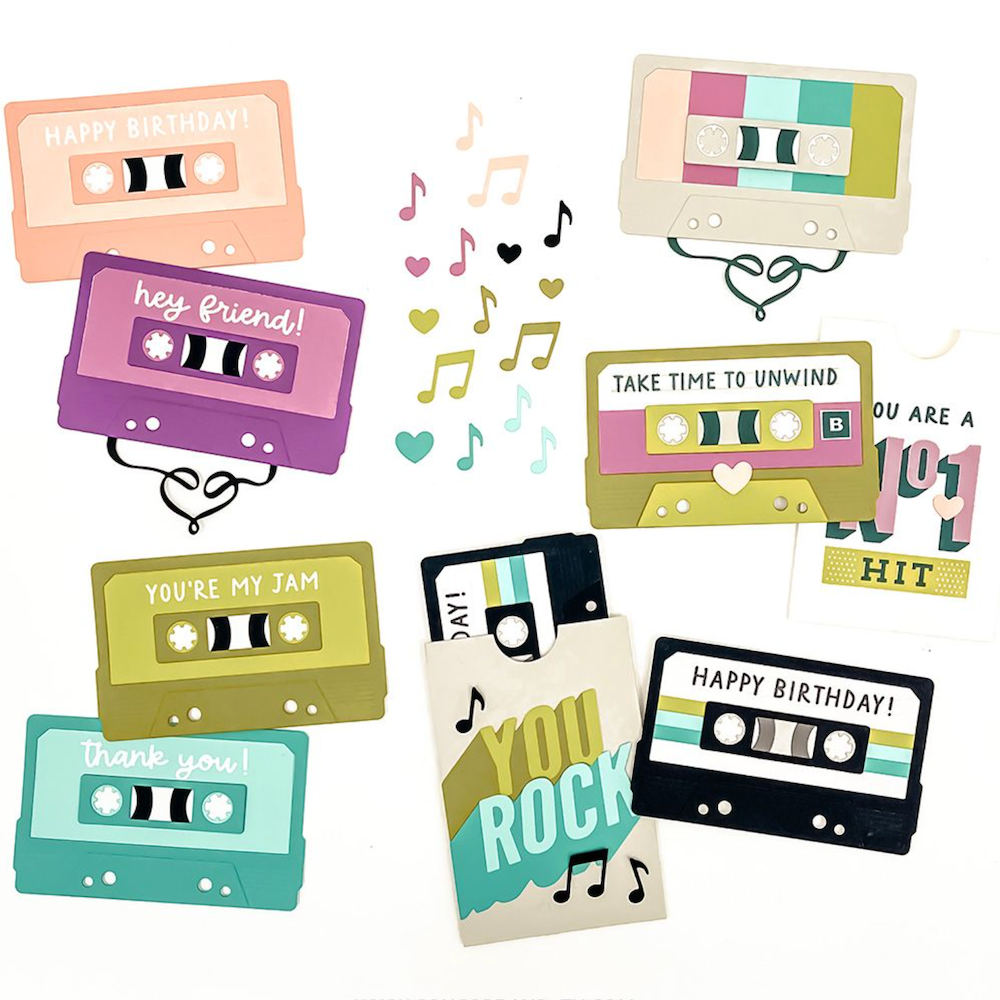 Concord & 9th Mix Tape Rewind Clear Stamp Set 12426 product