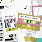 Concord & 9th Mix Tape Rewind Clear Stamp Set 12426 unwind
