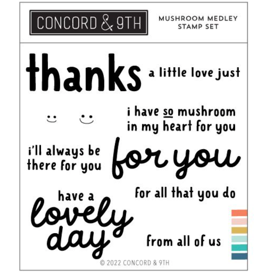 Concord & 9th Mushroom Medley Stamp and Die Bundle