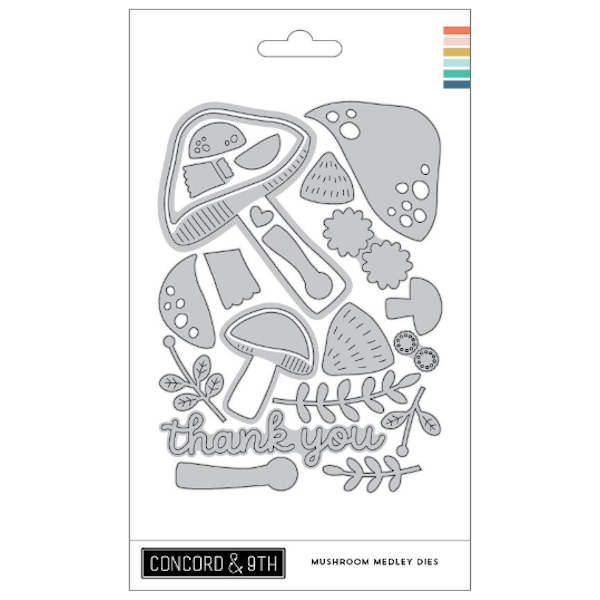 Concord & 9th Mushroom Medley Stamp and Die Bundle