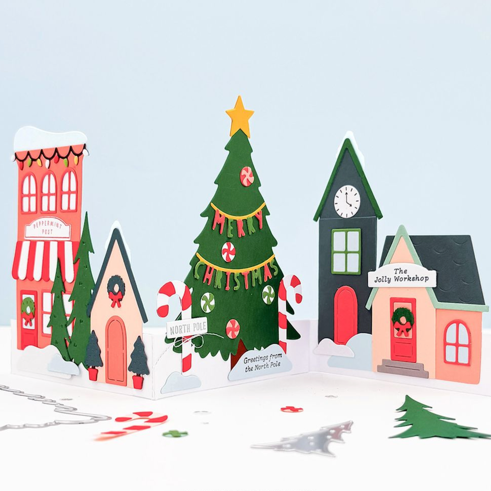 Concord & 9th North Pole Greetings Die Set 13056  town