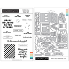 Concord & 9th North Pole Greetings Stamps and Dies Bundle