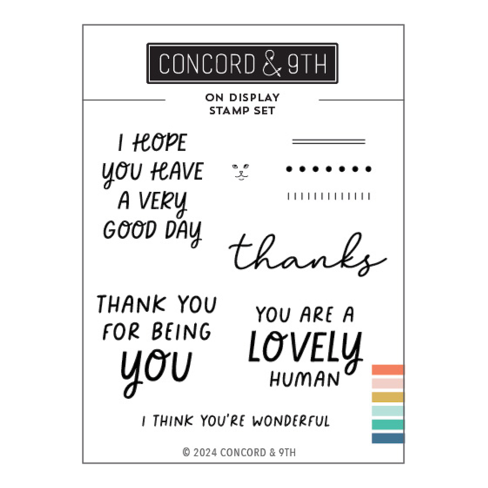 Concord & 9th On Display Clear Stamp Set 12309
