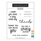 Concord & 9th On Display Clear Stamp Set 12309