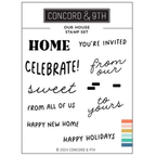 Concord & 9th Our House Clear Stamp Set 12327
