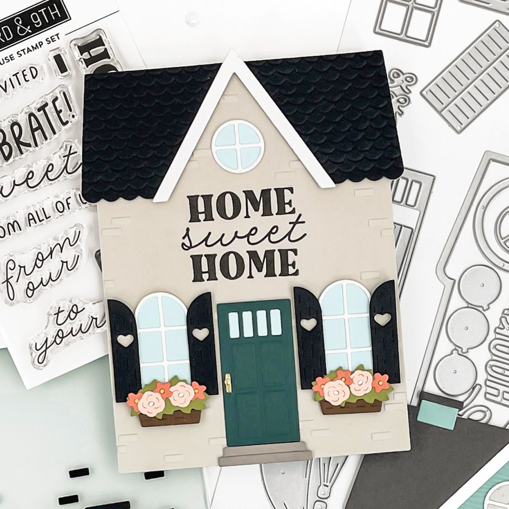 Concord & 9th Our House Embossing Folder 12329 home