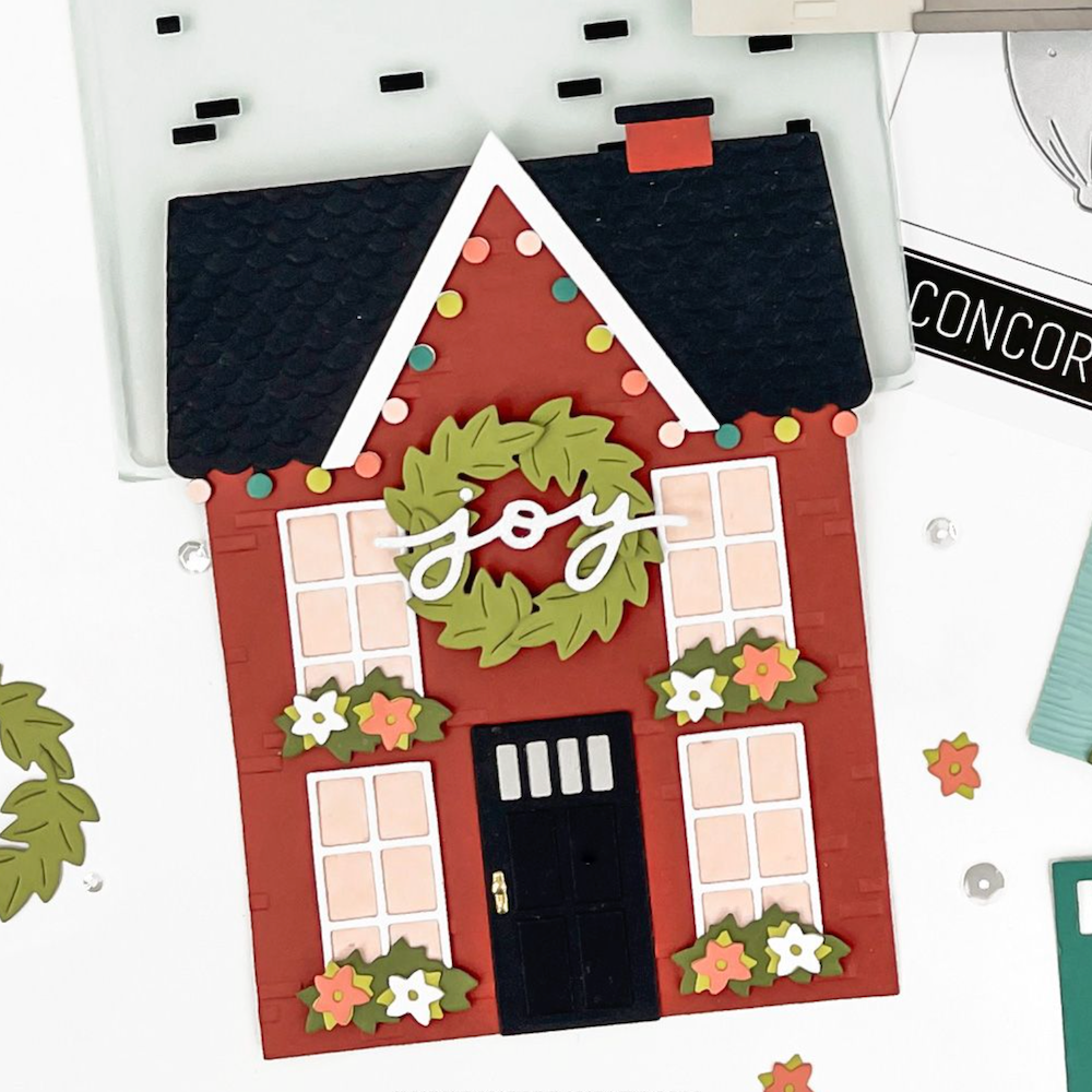 Concord & 9th Our House Embossing Folder 12329 joy