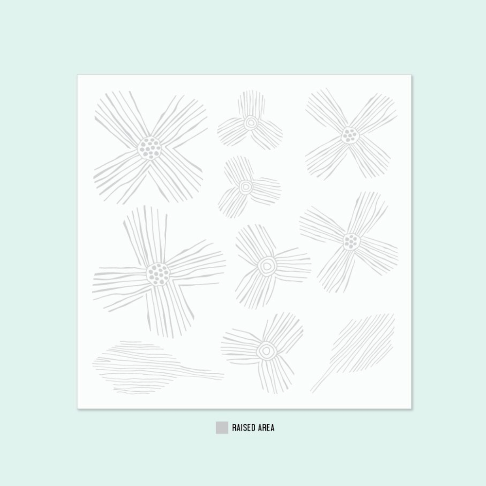 Concord & 9th Paper Posy Embossing Folder 12444