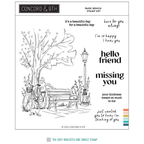 Concord & 9th Park Bench Clear Stamp Set 13125