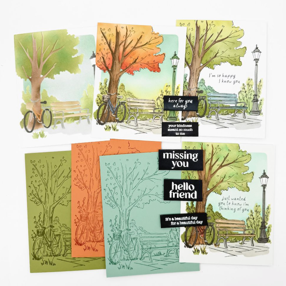 Concord & 9th Park Bench Clear Stamp Set 13125 product