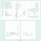 Concord & 9th Park Bench Stencil Set 13126