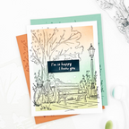 Concord & 9th Park Bench Stencil Set 13126 pastel