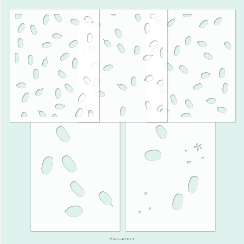 Concord & 9th Party Animal Stamp Stencil and Die Bundle