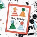 Concord & 9th Party Time Turnabout Stamp Set 12545 happy