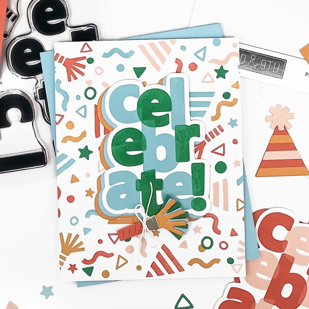 Concord & 9th Party Time Turnabout Stamp and Die Bundle celebrate