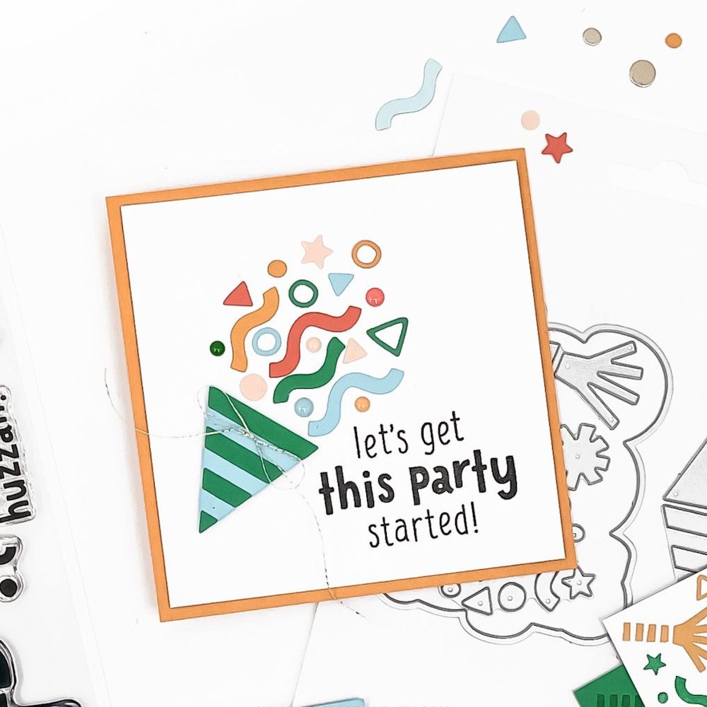 Concord & 9th Party Time Turnabout Stamp and Die Bundle cone