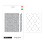 Concord & 9th Patterned Peacock Inlay Die and Embossing Folder Bundle