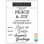 Concord & 9th Peaceful Dove Clear Stamp Set 13058