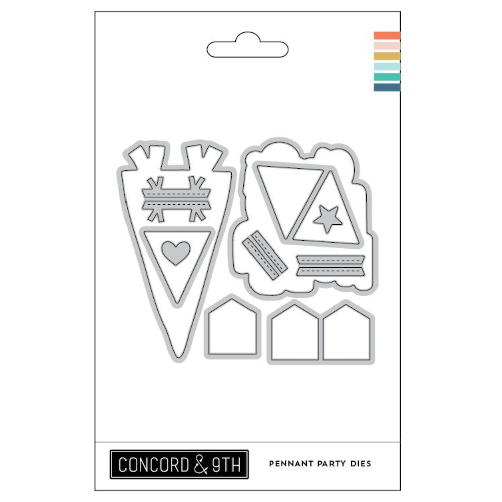 Concord & 9th Pennant Party Die Set 12467