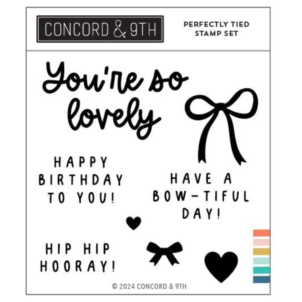 Concord & 9th Perfectly Tied Clear Stamp Set 12429