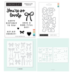 Concord & 9th Perfectly Tied Stamp Stencil Die and Embossing Folder Bundle