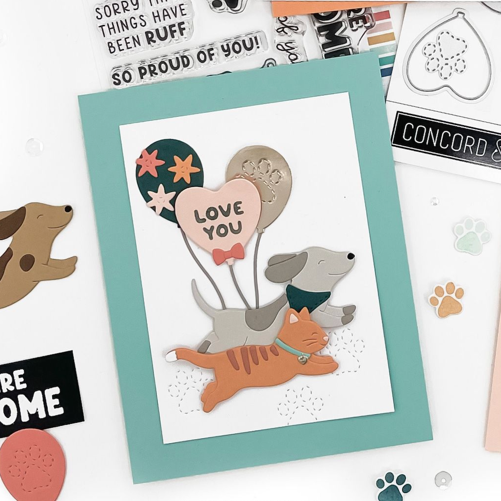 Concord & 9th Pet Pals Die Set 12629 love