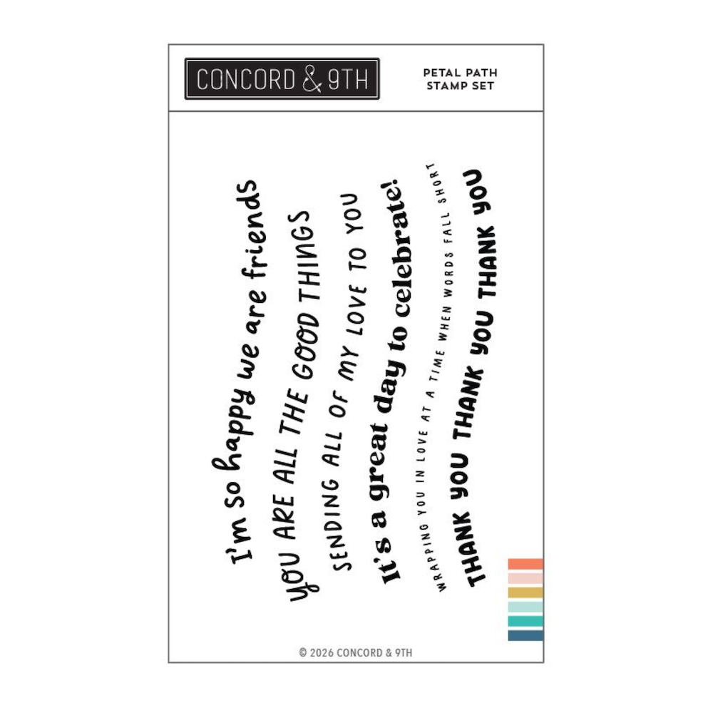 Concord & 9th Petal Path Clear Stamp Set 12826