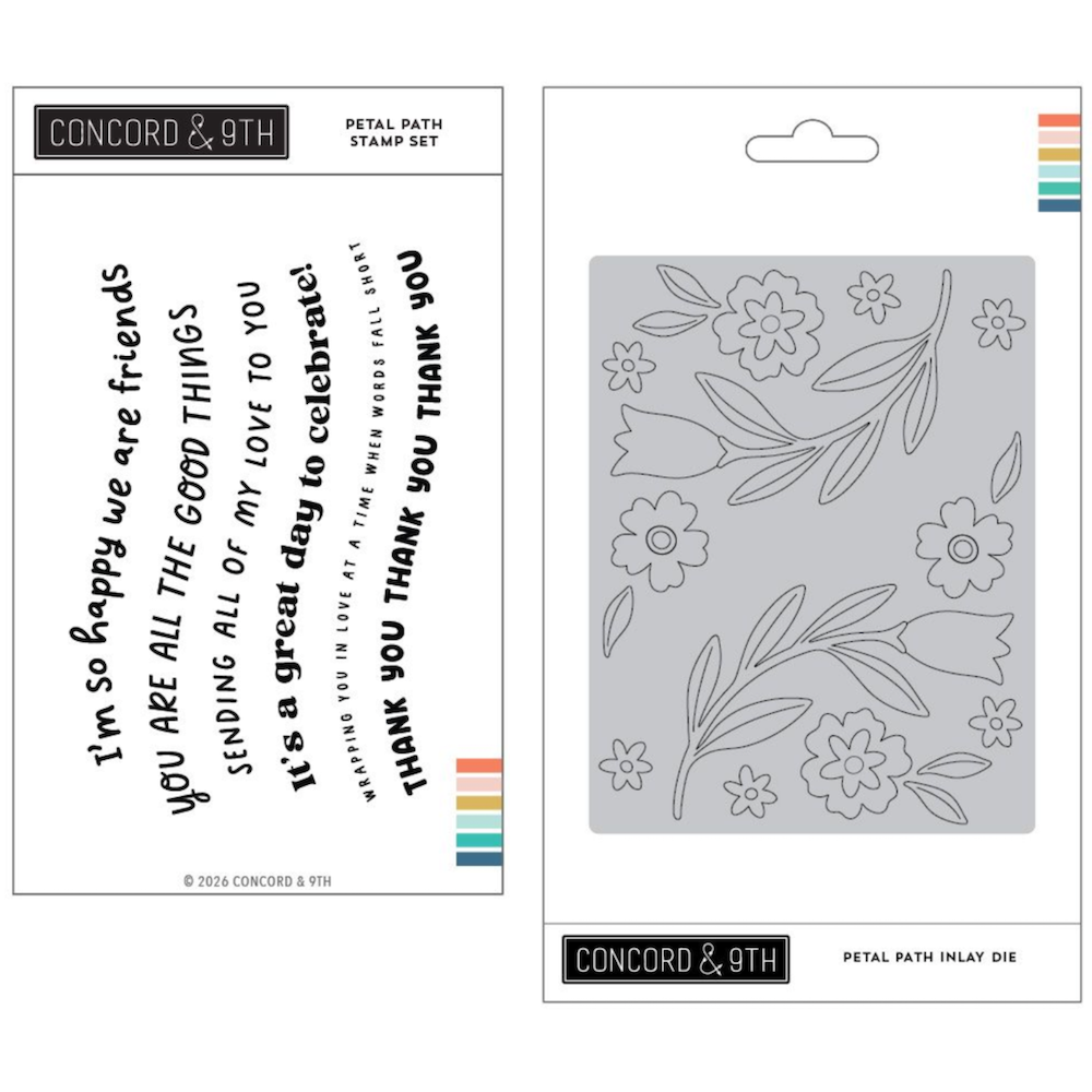 Concord & 9th Petal Path Stamps and Dies Bundle